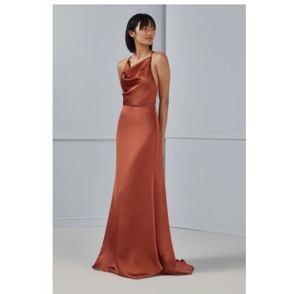 EUC ROSE color Amsale Alicia dress sz: 2 - Picture 1 of 16